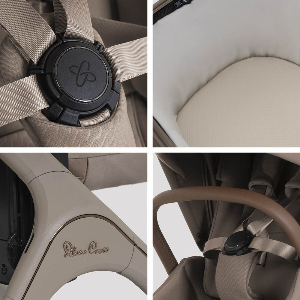 Silver Cross Travel System 360 Spin Luxury Carrycot Bundle