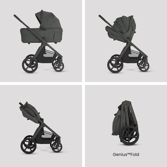 Silver Cross Travel System 360 Spin Luxury Carrycot Bundle