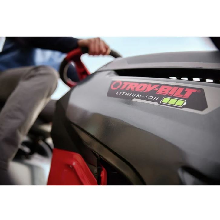 Troy-Bilt Bronco 42E XP – 42” 56V MAX Lithium-Ion Electric Riding Lawn Tractor