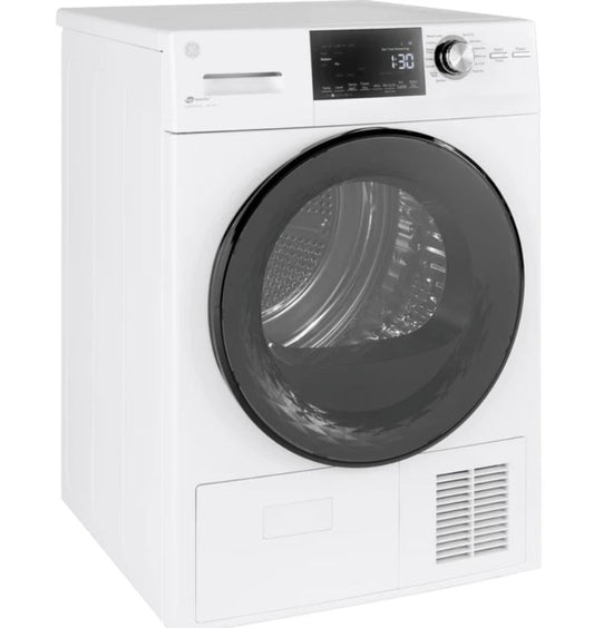 GE® ENERGY STAR® 24" 4.1 Cu.Ft. Front Load Ventless Condenser Electric Dryer with Stainless Steel Basket