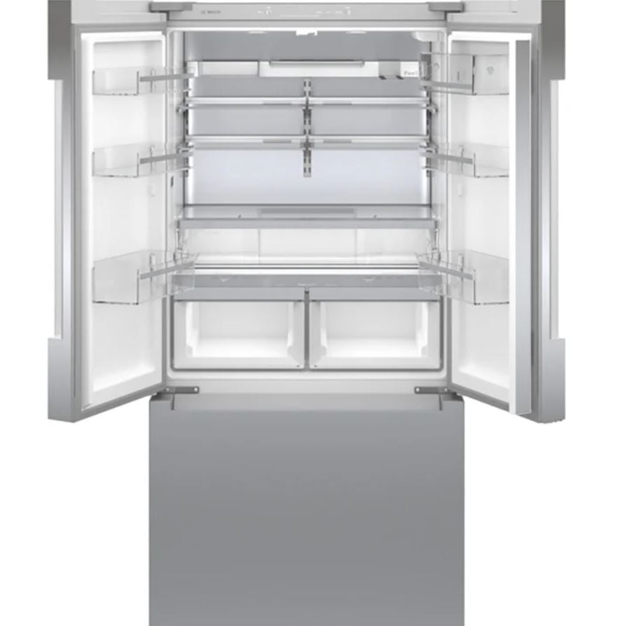 20.8 CuFt Smart 800 Series Counter Depth Bottom-Mount Refrigerator in Stainless Steel with FarmFresh System