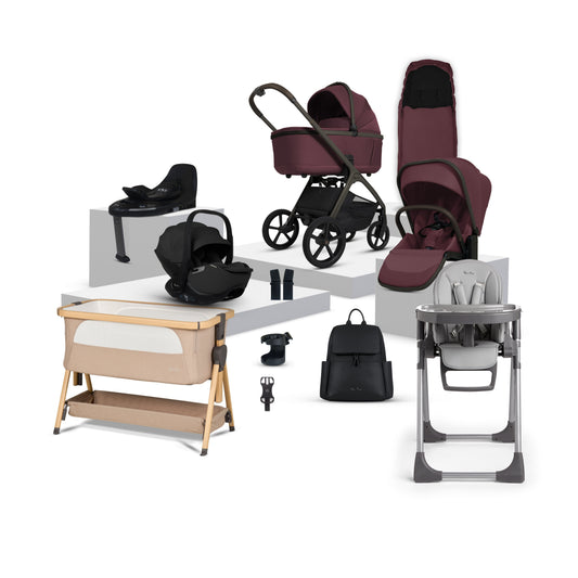 Silver Cross Cove 360 Pushchair Travel System Damson