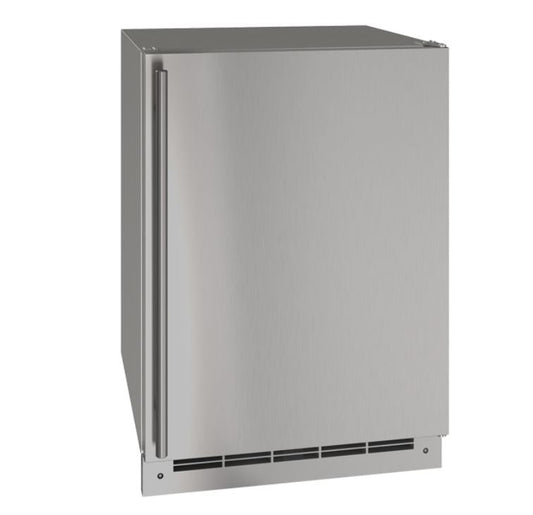 U-Line - 5.4 Cu. Ft. Built-In Mini Fridge - Stainless Steel