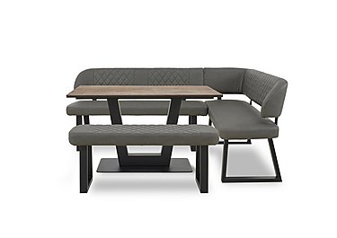 Venus Dining Table, Right Hand Facing Corner Dining Bench and Low Dining Bench