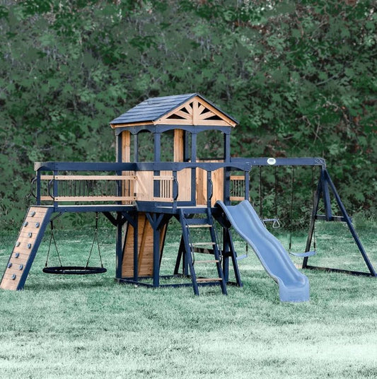 Timber Crossing Swing Set – Adventure Meets Stunning Design