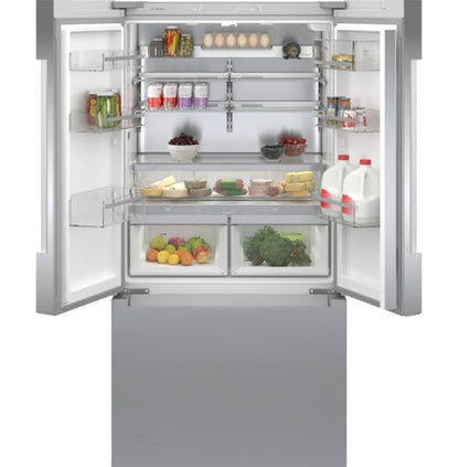 20.8 CuFt Smart 800 Series Counter Depth Bottom-Mount Refrigerator in Stainless Steel with FarmFresh System