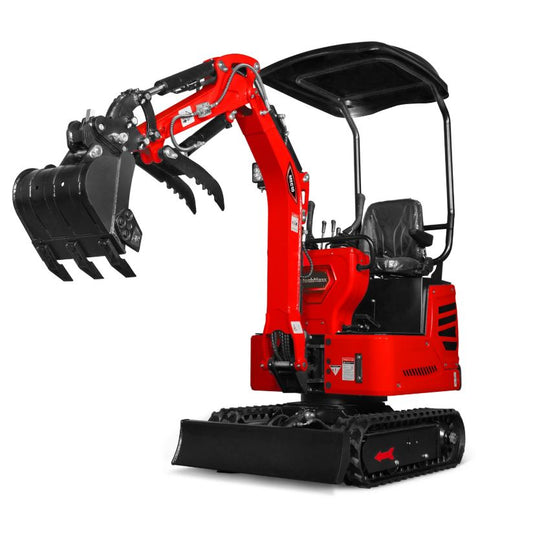 Mini Compact Excavator H-O-N-D-A GX390 Engine, 65.7" Max. Digging Depth, 1Ton, 2280 LBS Operating Weight