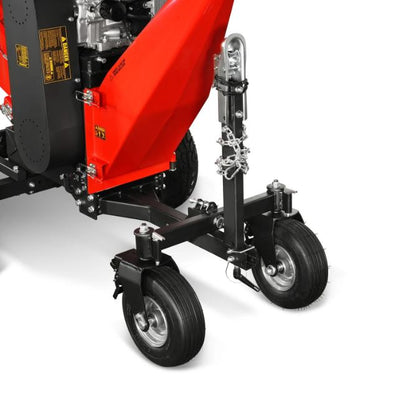 8 inch ZONSEN E-Start 1000cc 35hp Gas Powered 4 - Wheel Drum Wood Chipper with Taillight , B200