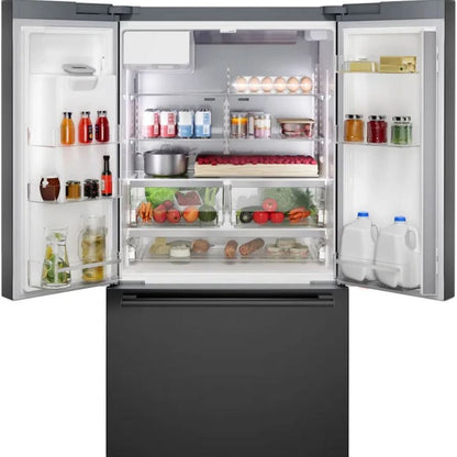 36'' 500 Series 26 Cu. Ft. Standard-Depth French Door Bottom Mount Refrigerator — Black Stainless Steel
