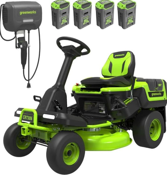 Greenworks 60V 30” CrossoverT Riding Lawn Tractor with 8.0 Ah